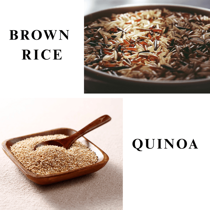 brown rice/ quinoa
